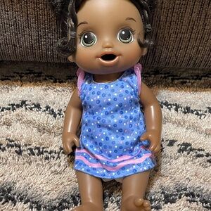 Adorable Baby Doll with Blue Dress